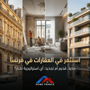 الاستثمار العقاري في فرنسا: أي استراتيجية تختار؟شقة جديدة،شقة قديمة ام مشروع تجديد