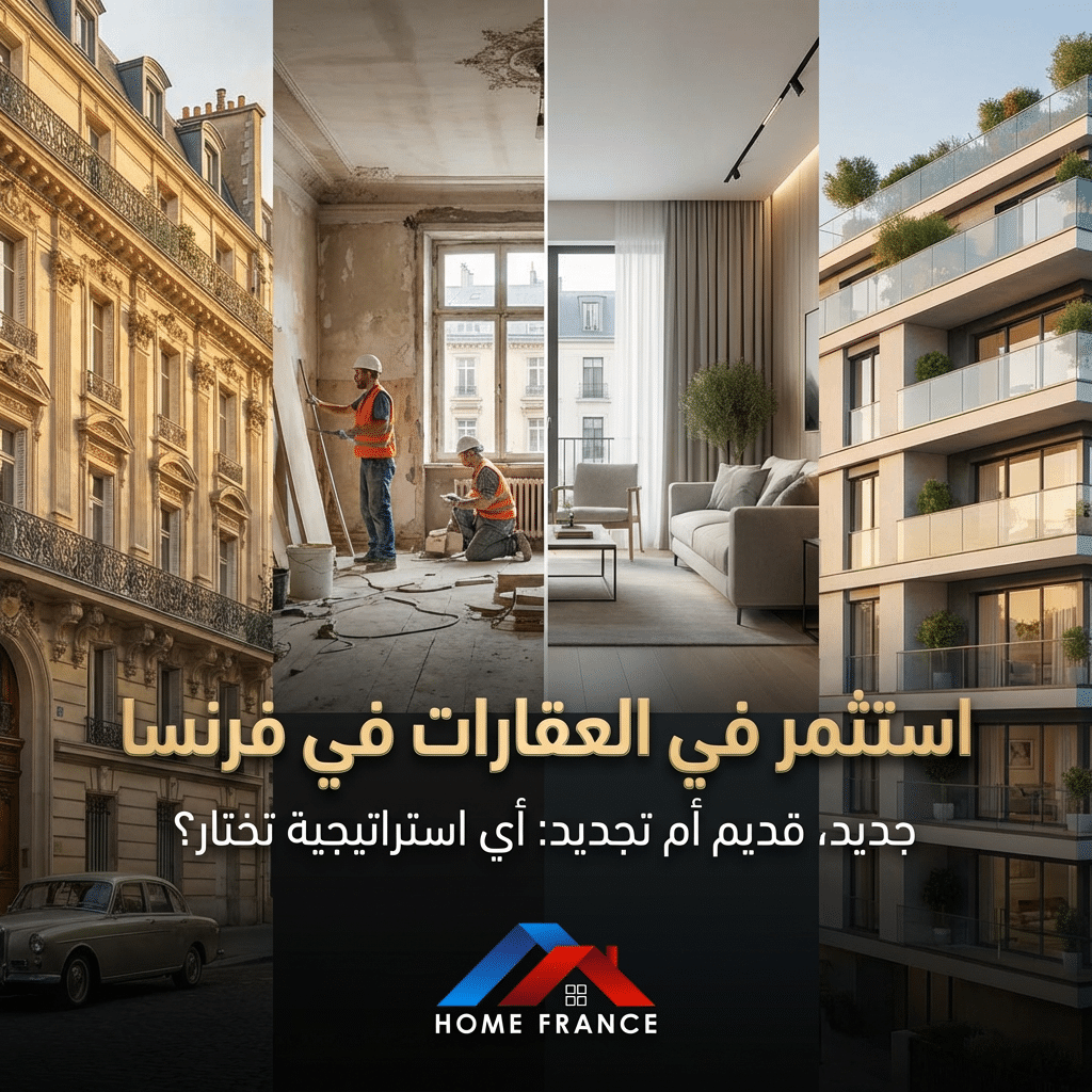الاستثمار العقاري في فرنسا: أي استراتيجية تختار؟شقة جديدة،شقة قديمة ام مشروع تجديد